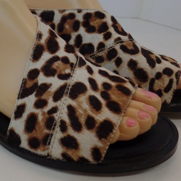 1. State Shoes - 1. State Multi Colored Calf Hair Animal Print Slip On Peep Toe  Flats Size 8M